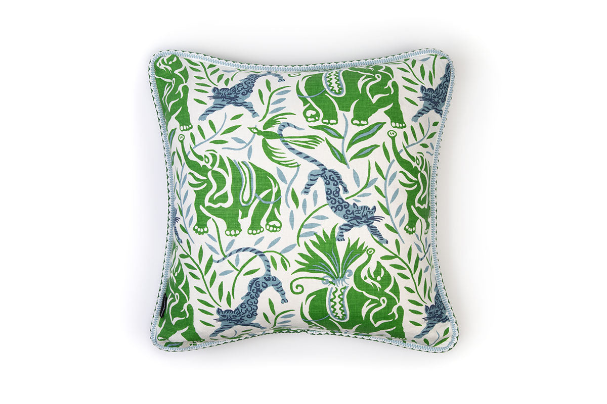 La Jungle Green Cushion