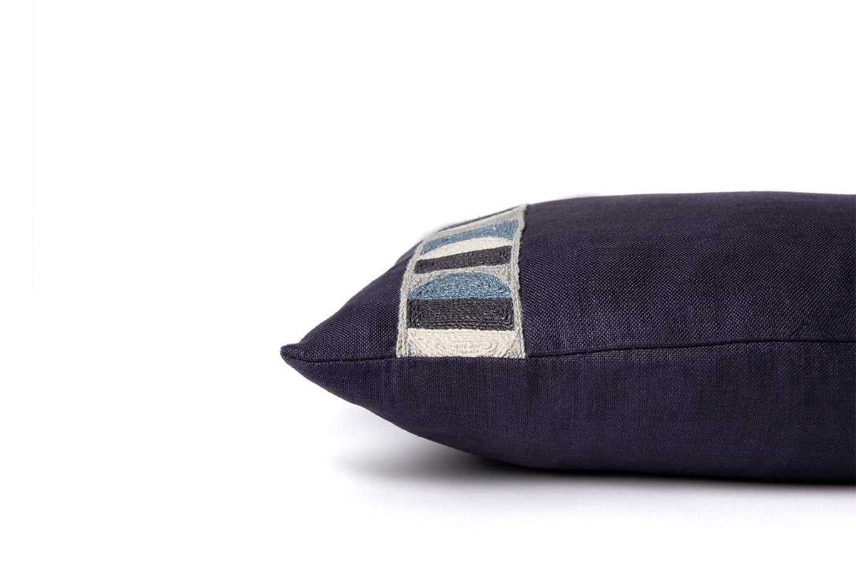 Pop Art Indigo Cushion