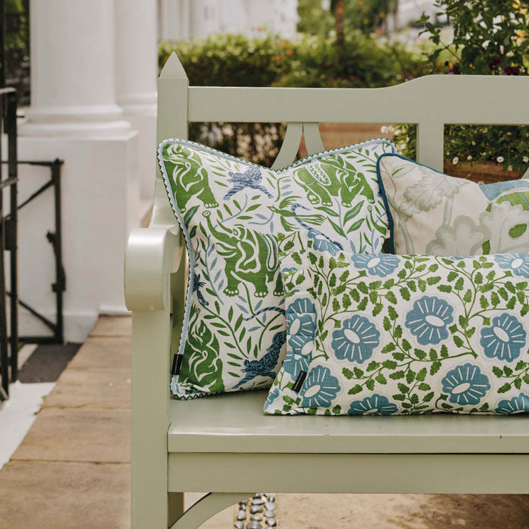 La Jungle Green Cushion