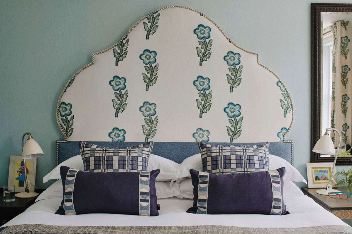 Pop Art Indigo Cushion
