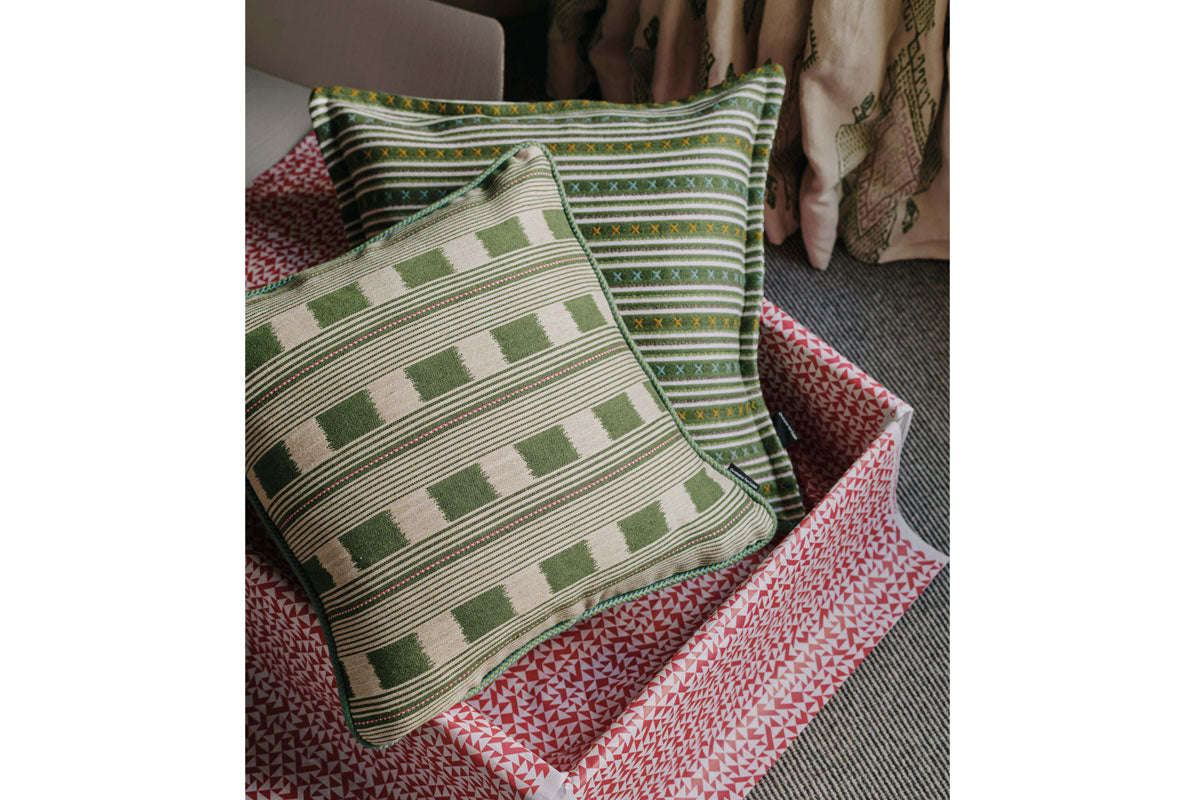 Lost And Found Green Cushion