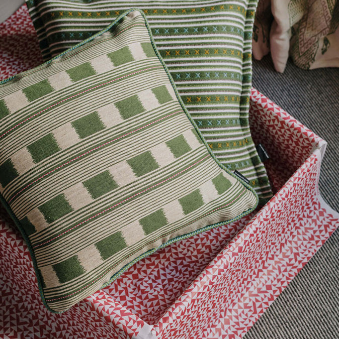 Lost And Found Green Cushion