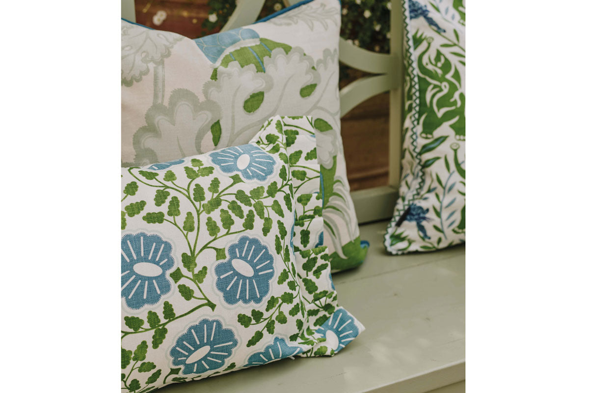 Punch Paisley Green Cushion