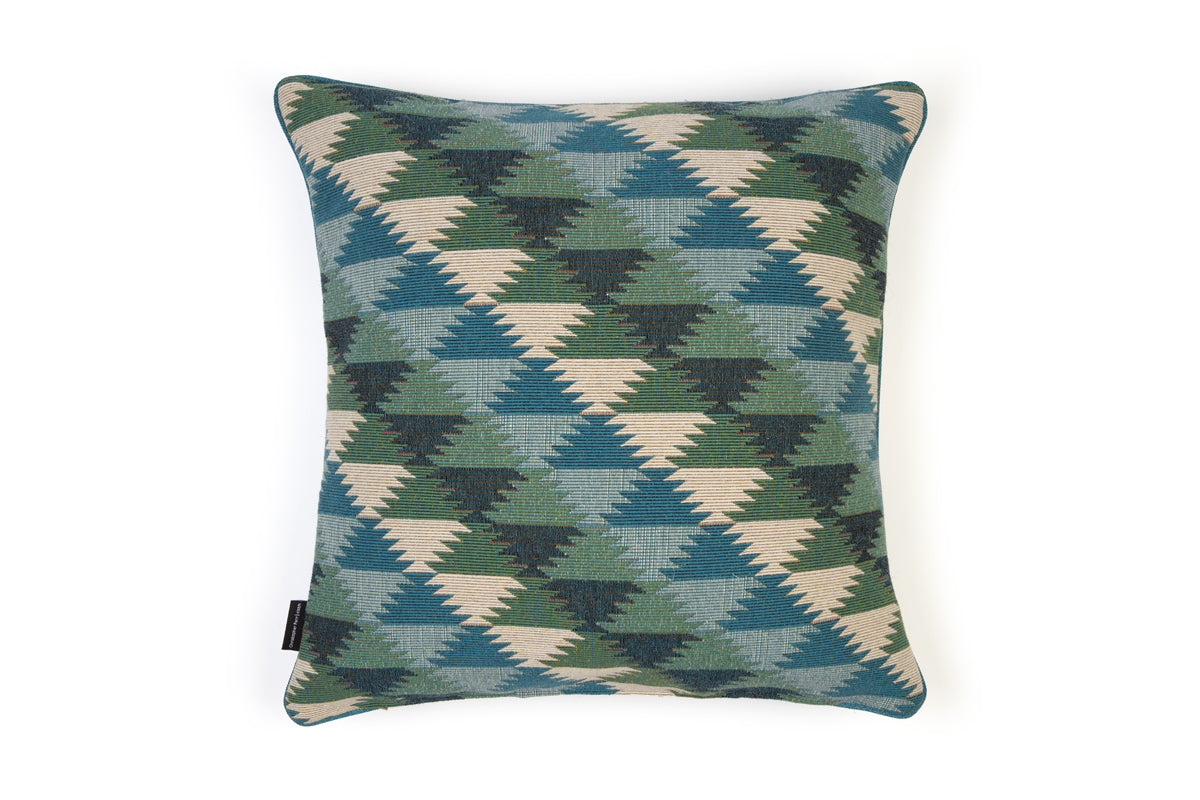 Busy Lizzie Aqua Cushion
