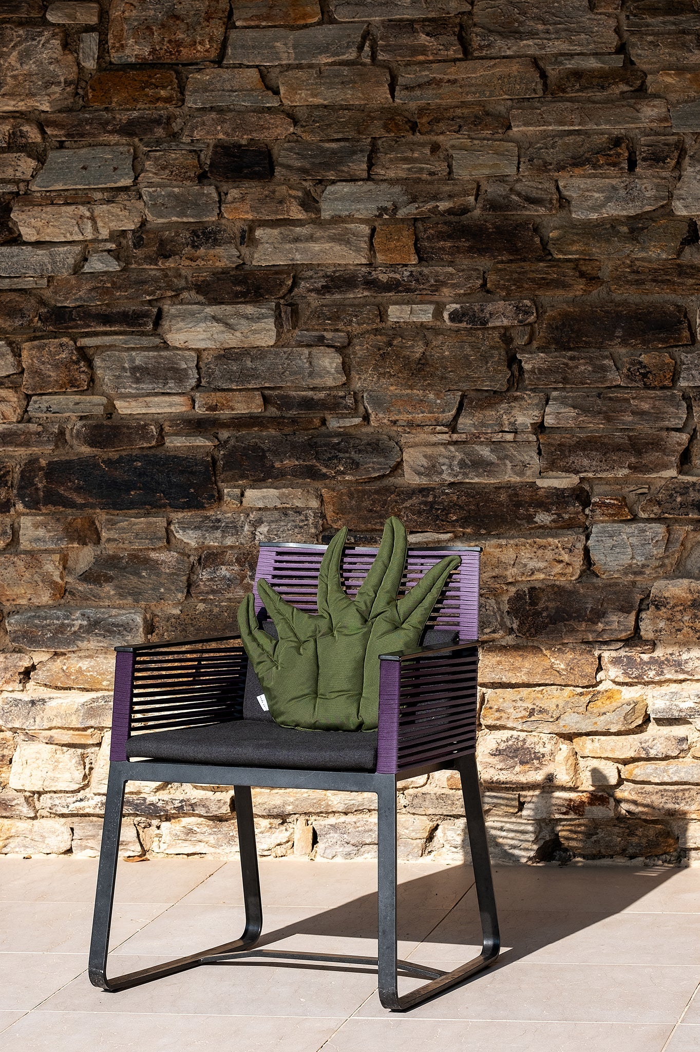Green plant outdoor cushion
