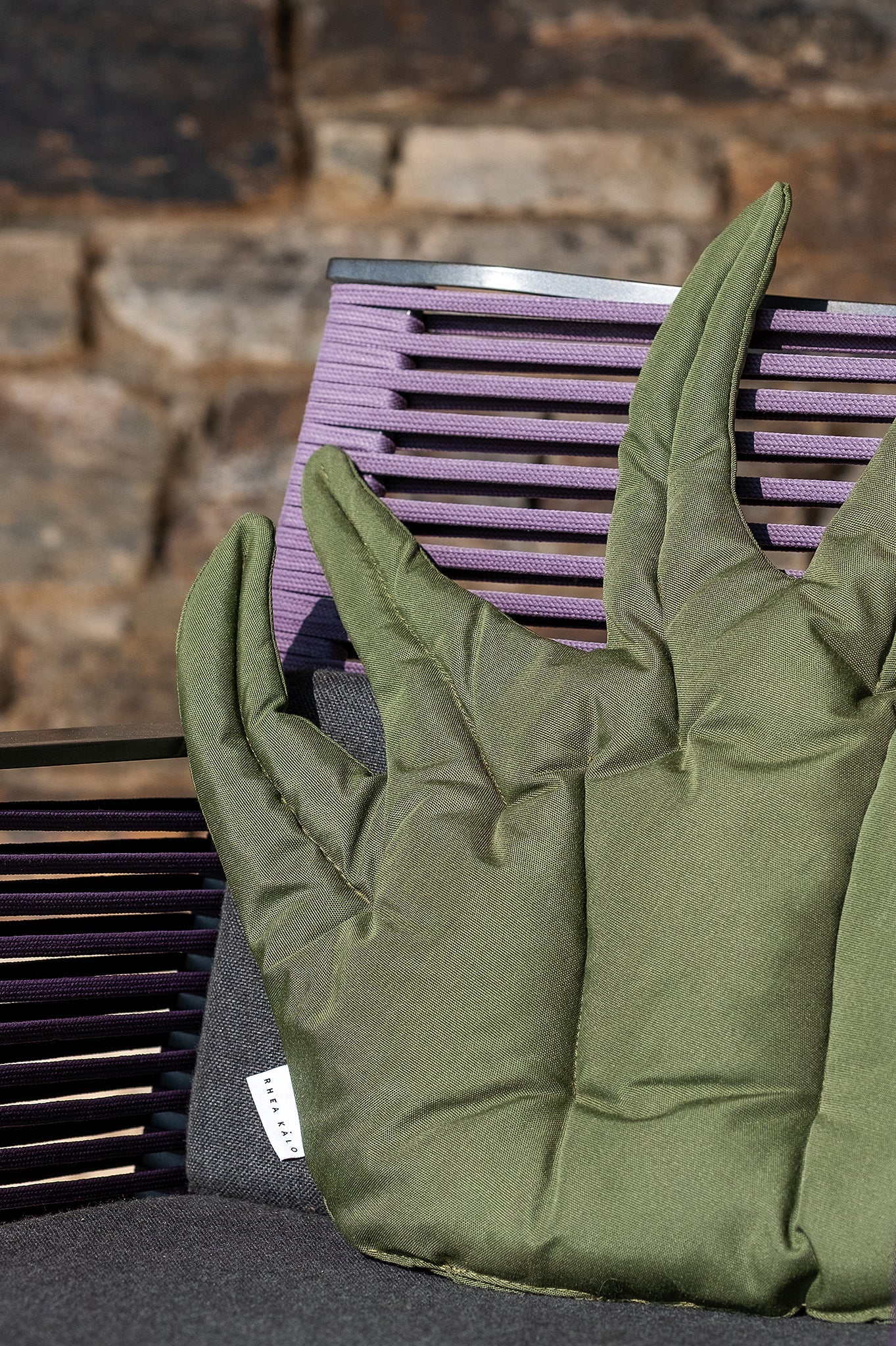 Green plant outdoor cushion