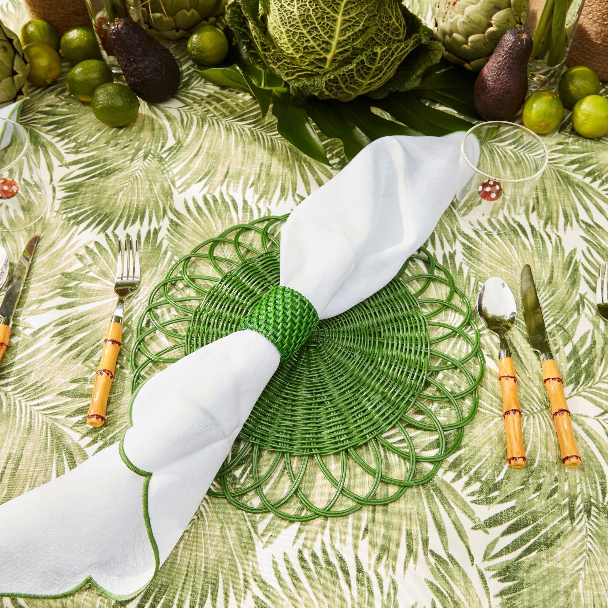 Green Cabana Placemats (Set of 4)
