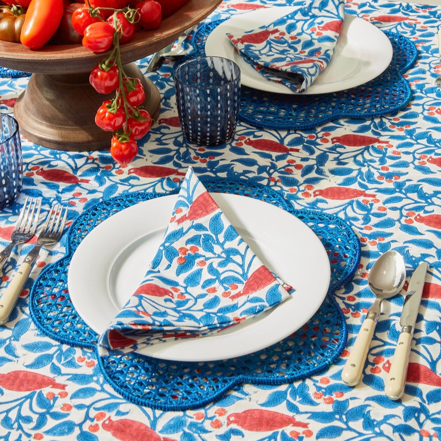 Blue Woven Clouds Placemats (Set of 4)