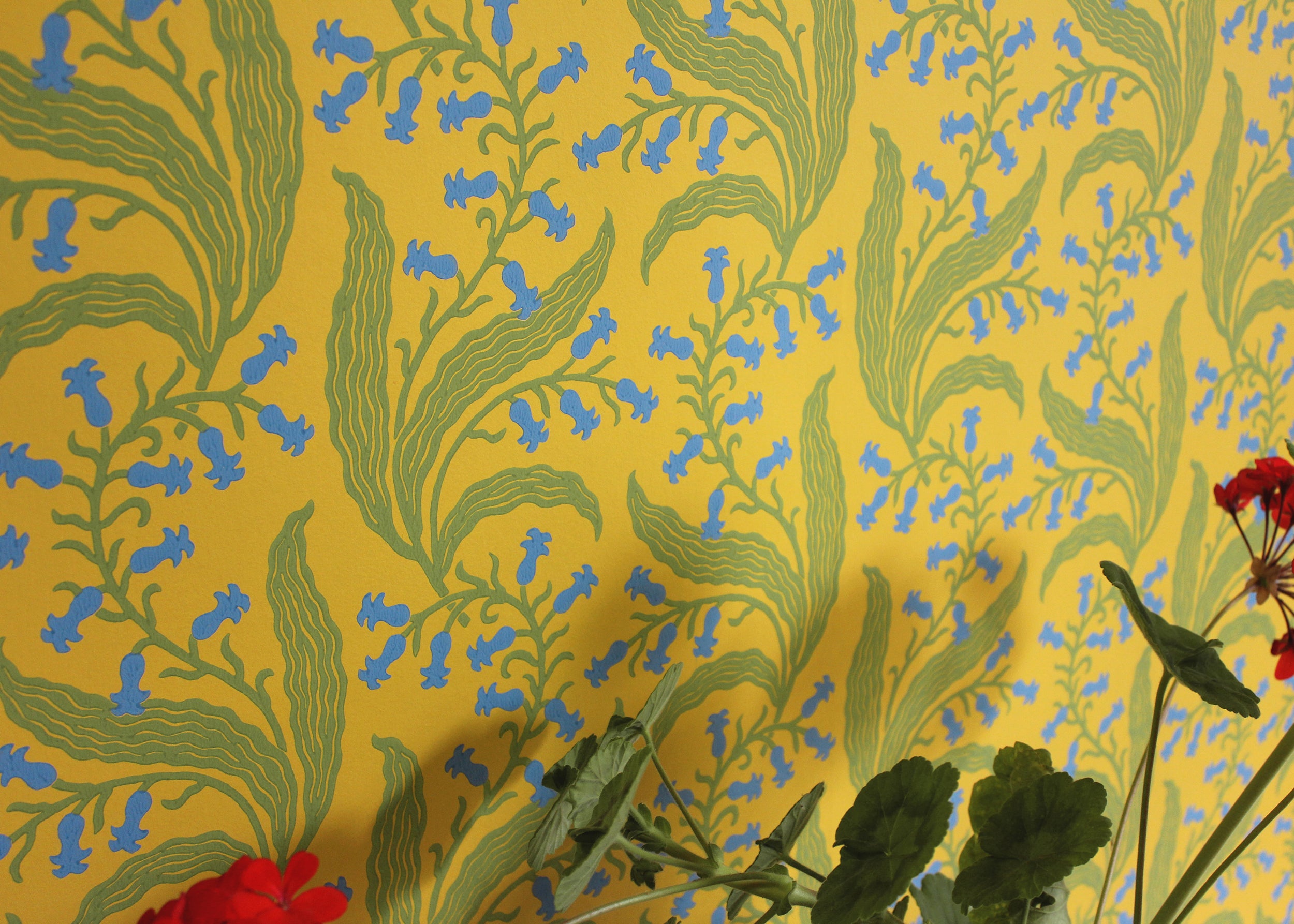 Bluebells Wallpaper - Butter