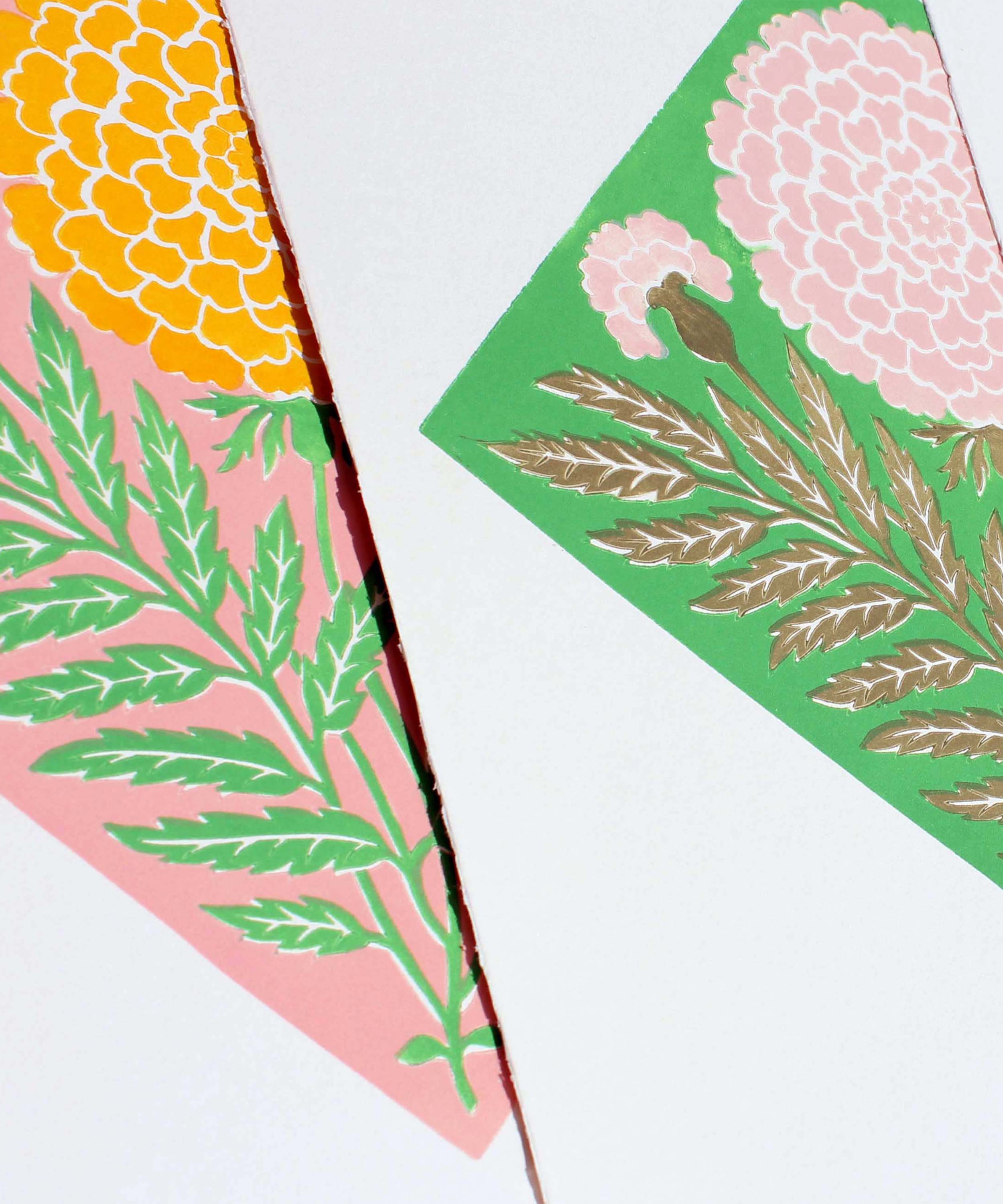 Marigold Print, Pink