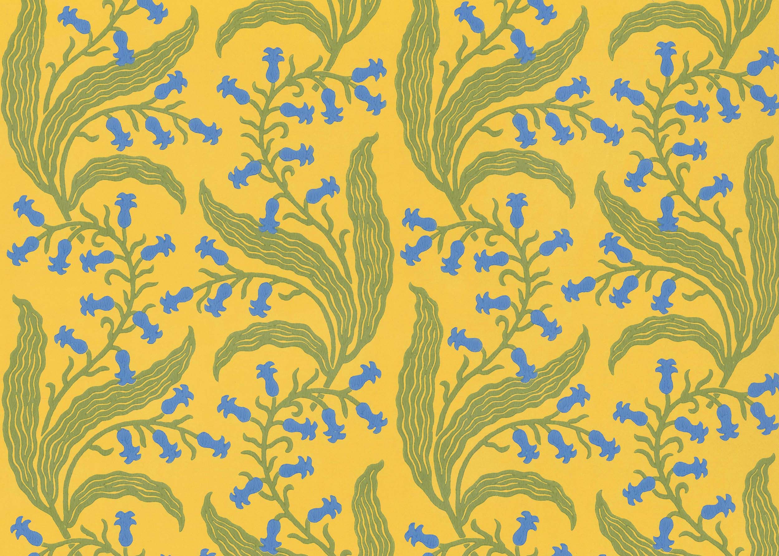 Bluebells Wallpaper - Butter
