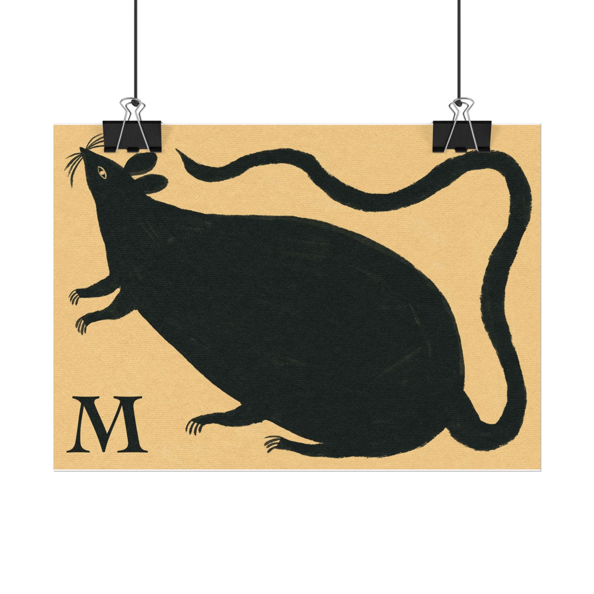 M for Mouse Print