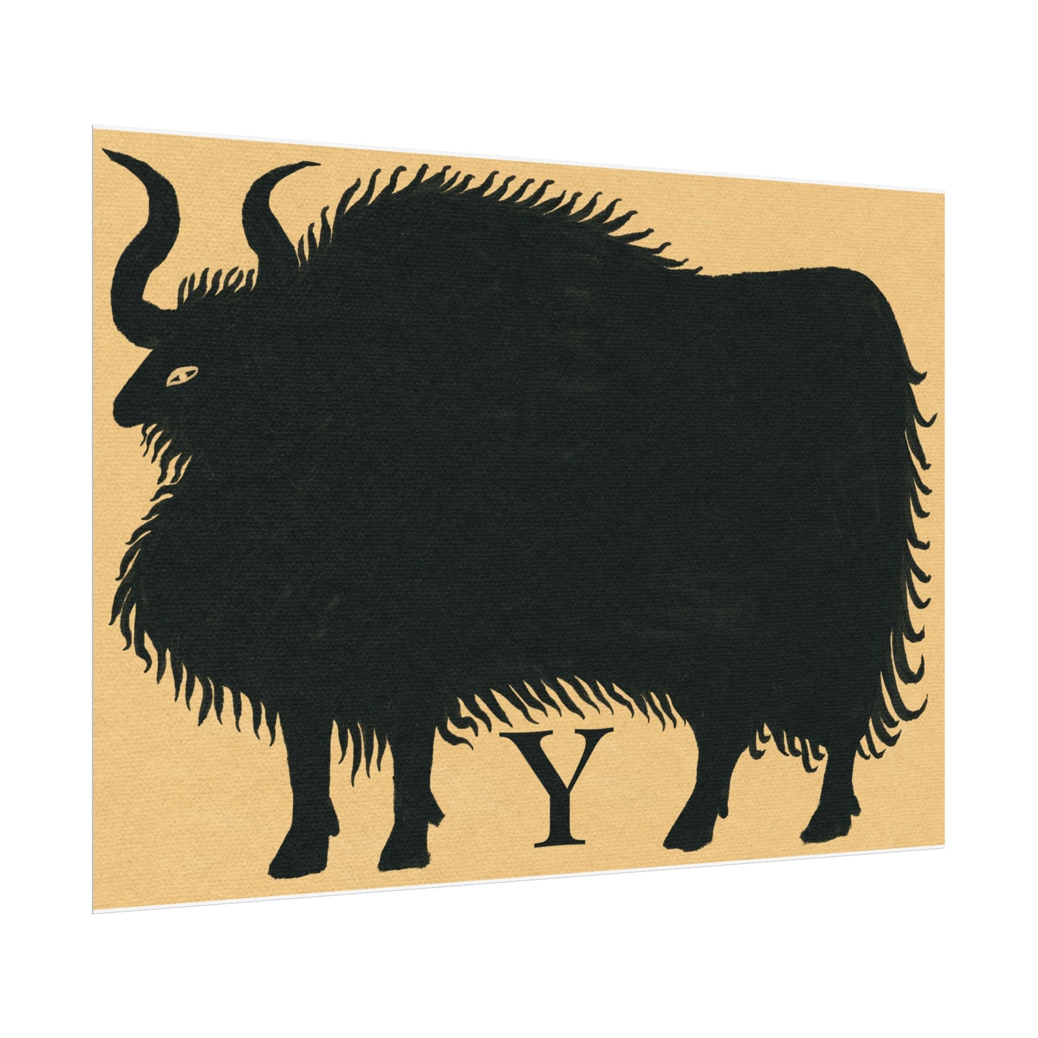 Y for Yak Print