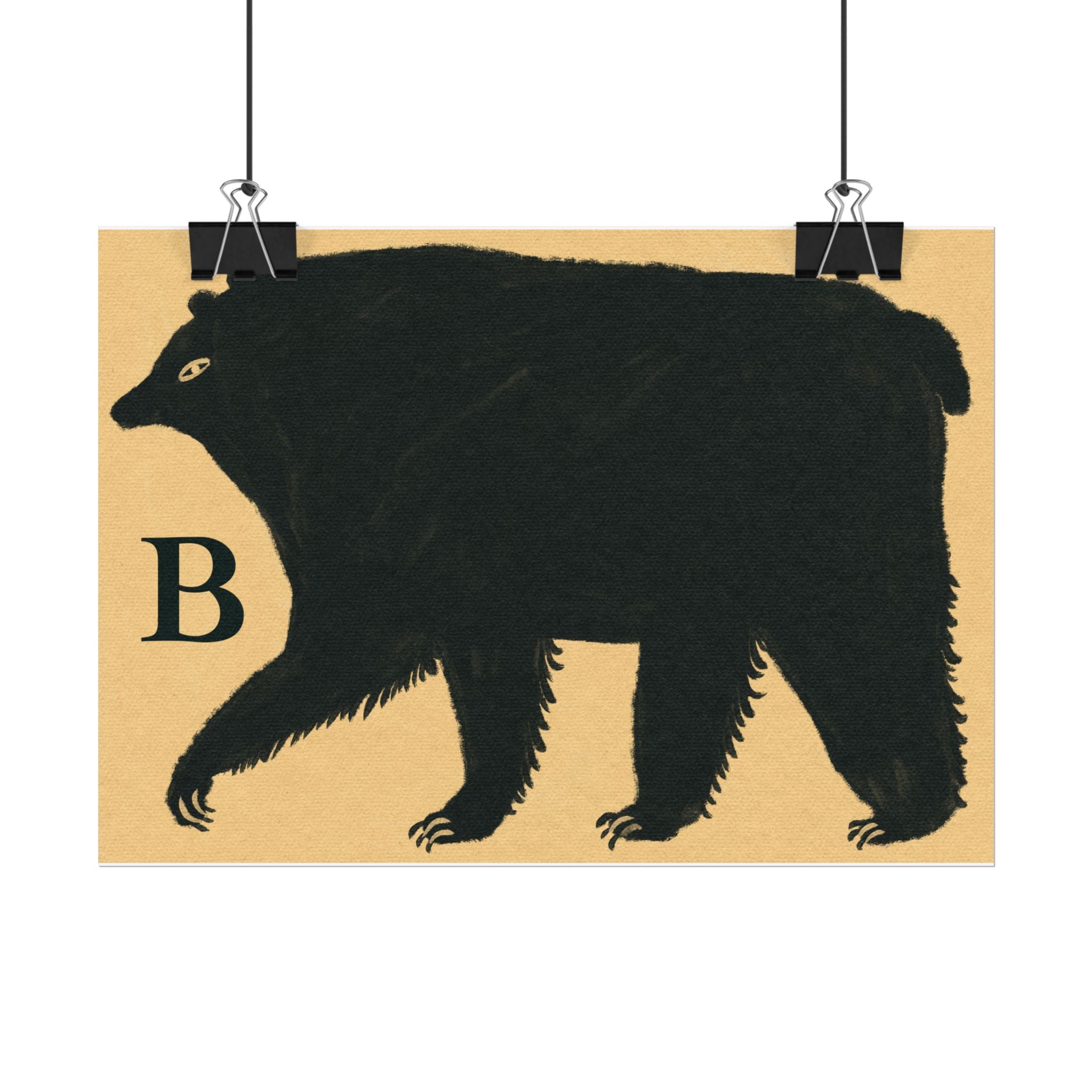 B for Bear Print