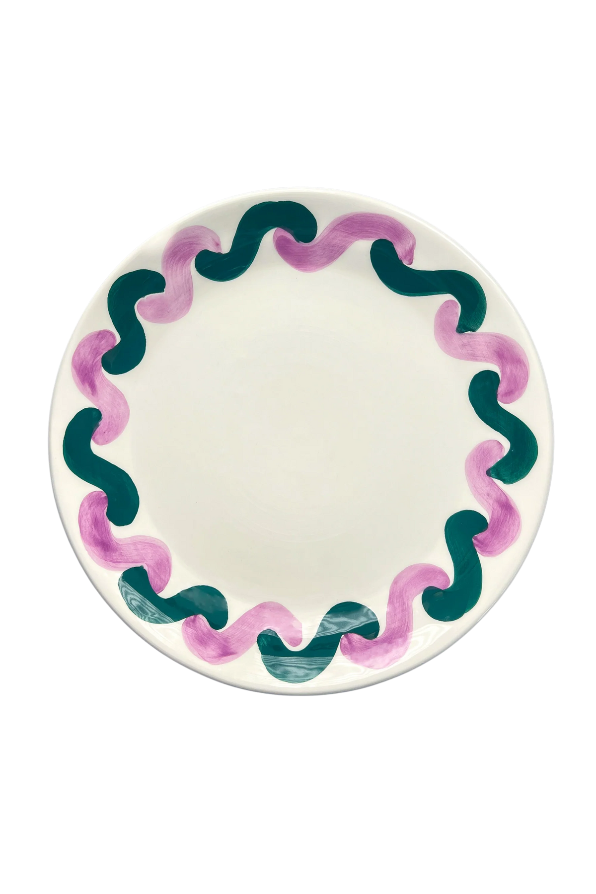 Onda Serving Plate - Lilac & Green