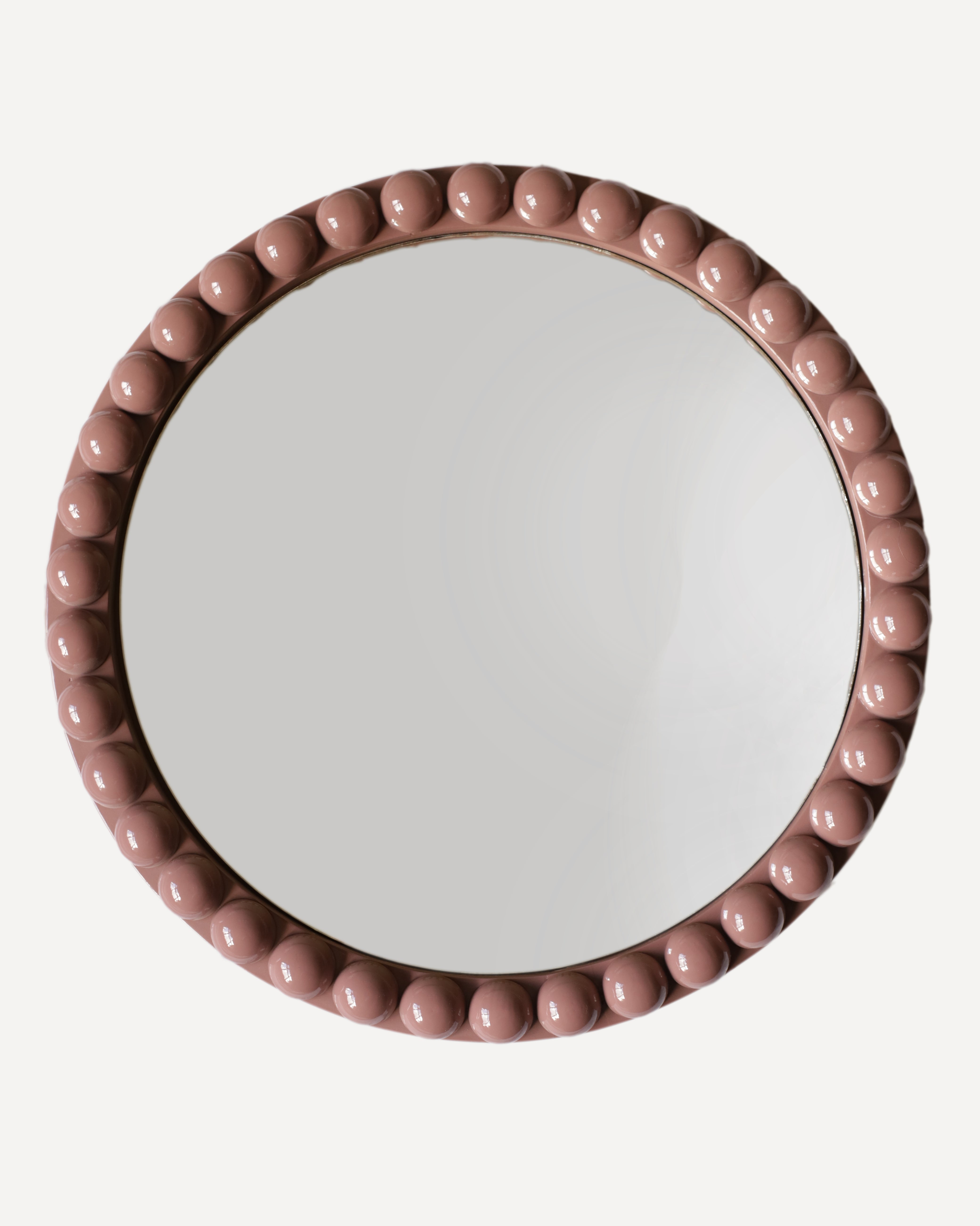 Round Over-Sized Bobbin Mirror
