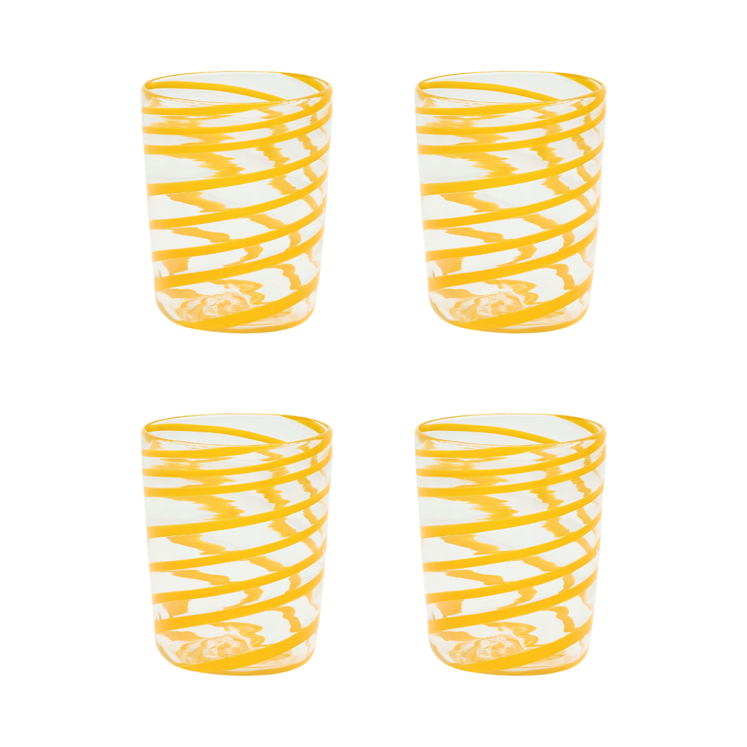 The Kiki Tumbler in Orange, Set of Four