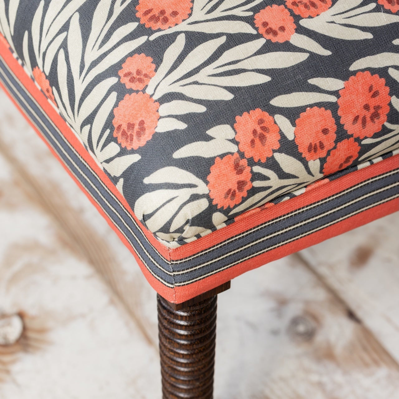 Sea Campion Fabric | Navy