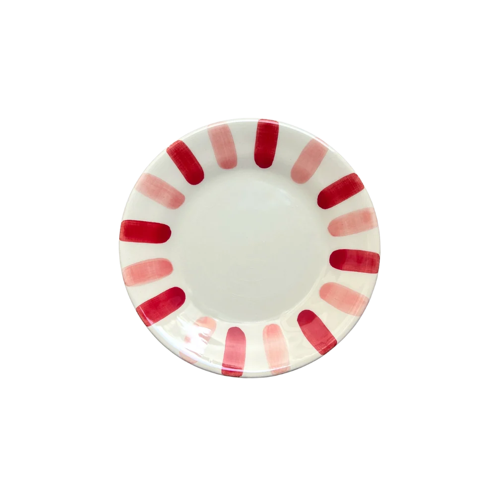 Parasol Side Plate, Rosa