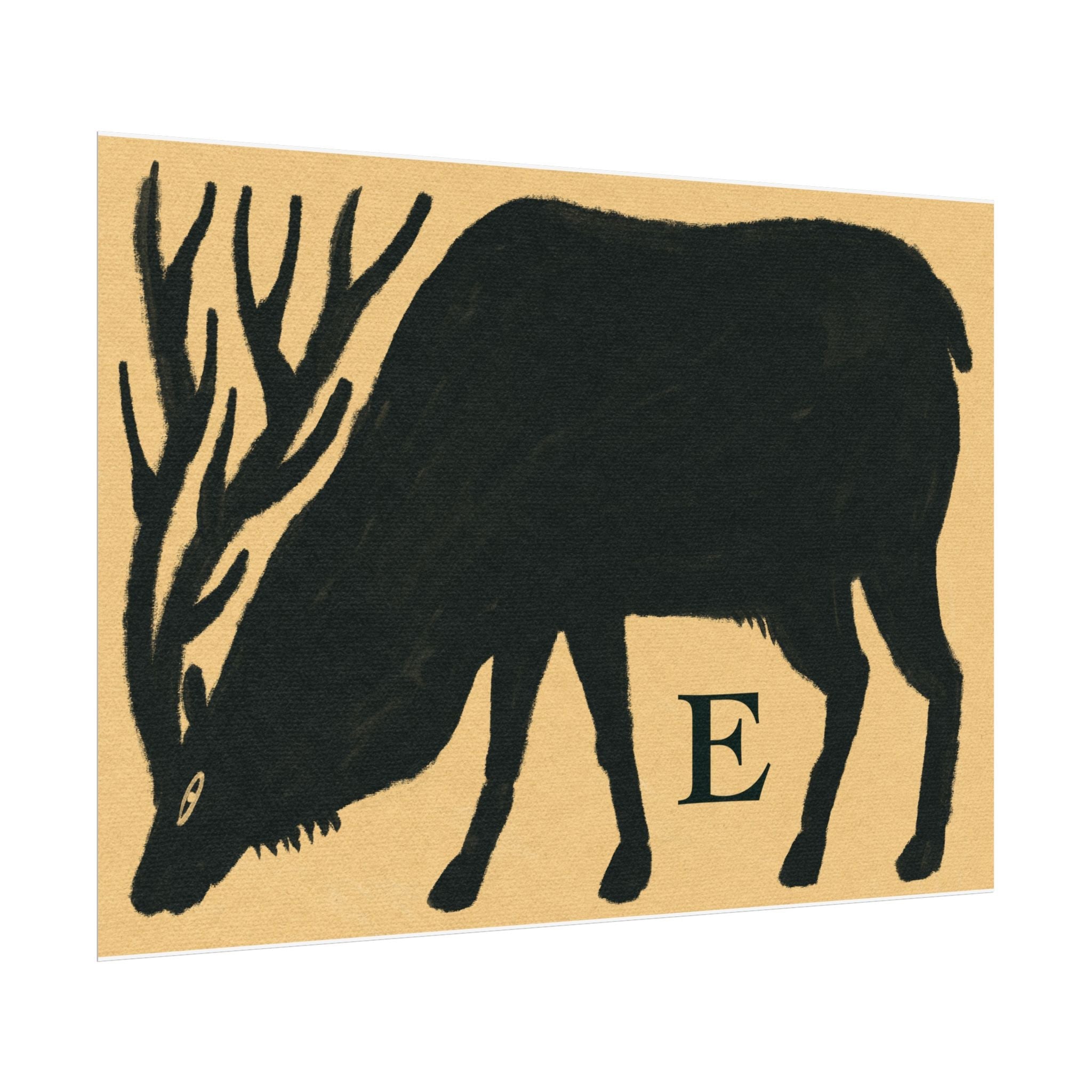 E for Elk Print