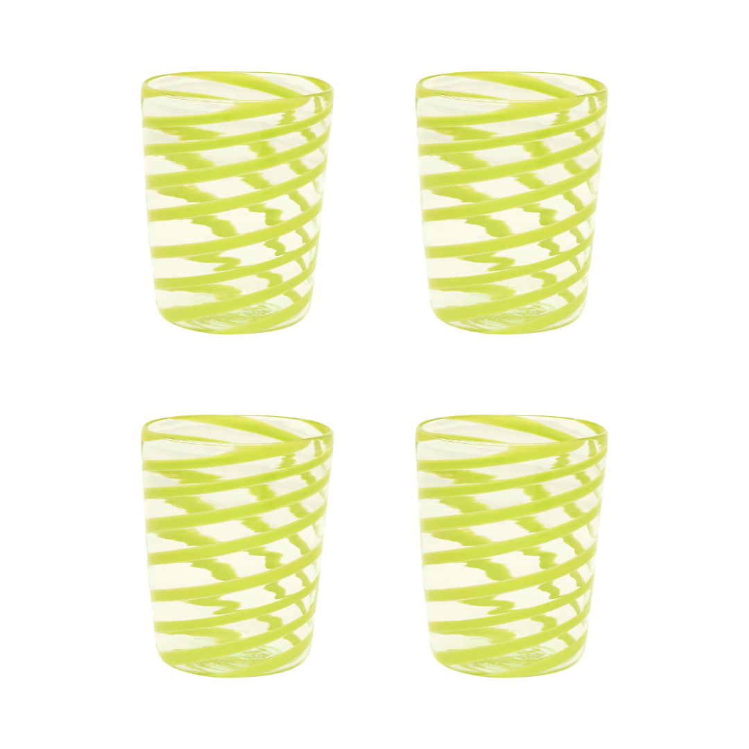 The Kiki Tumbler in Green, Set of Four