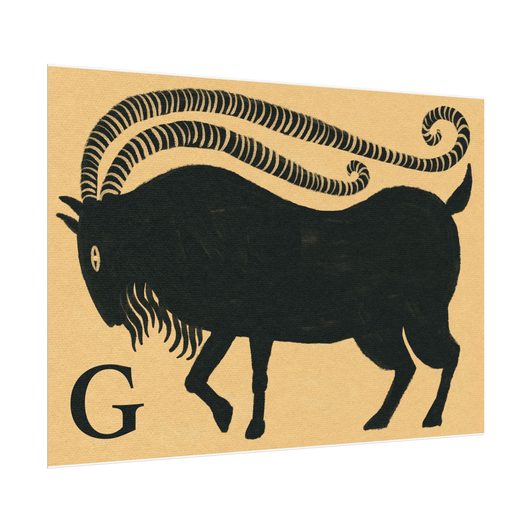 G for Goat Print