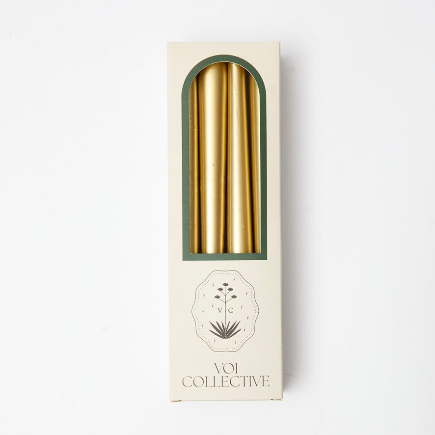 Gold Taper Candles (set of 8)