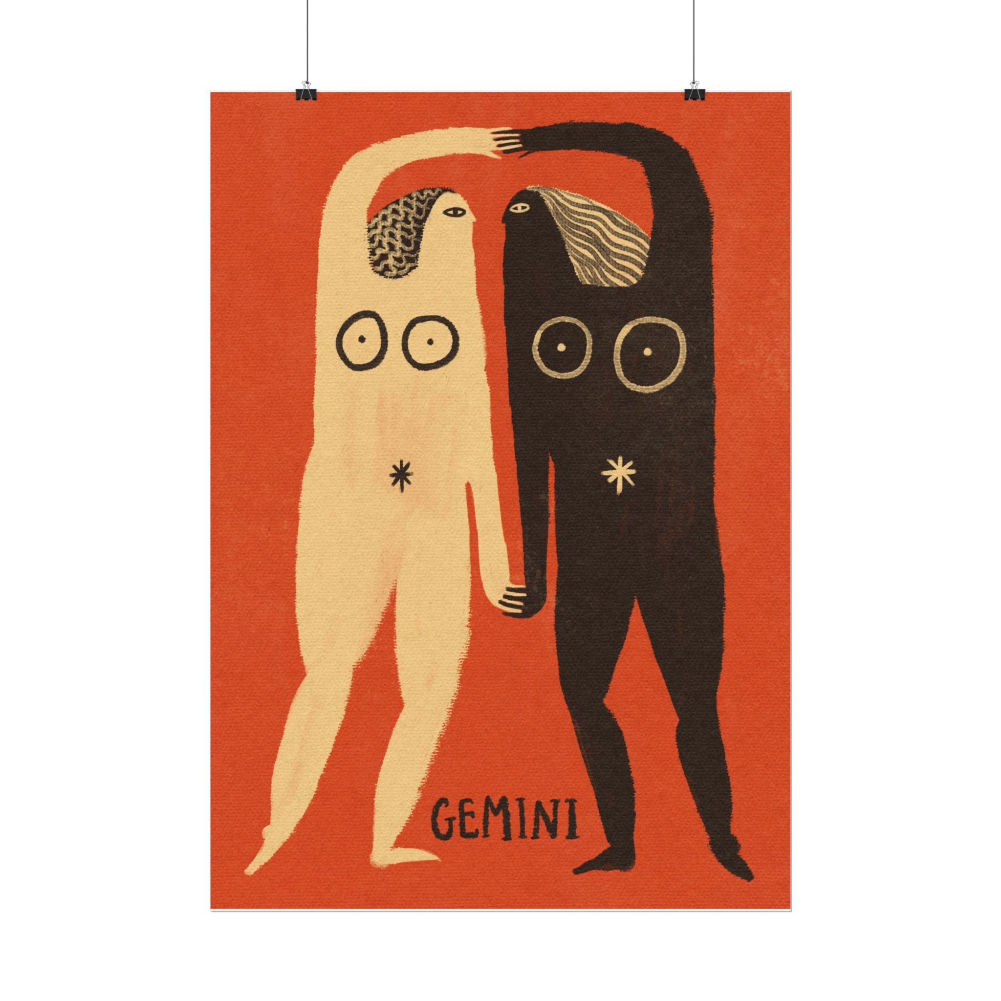 Gemini Zodiac Print