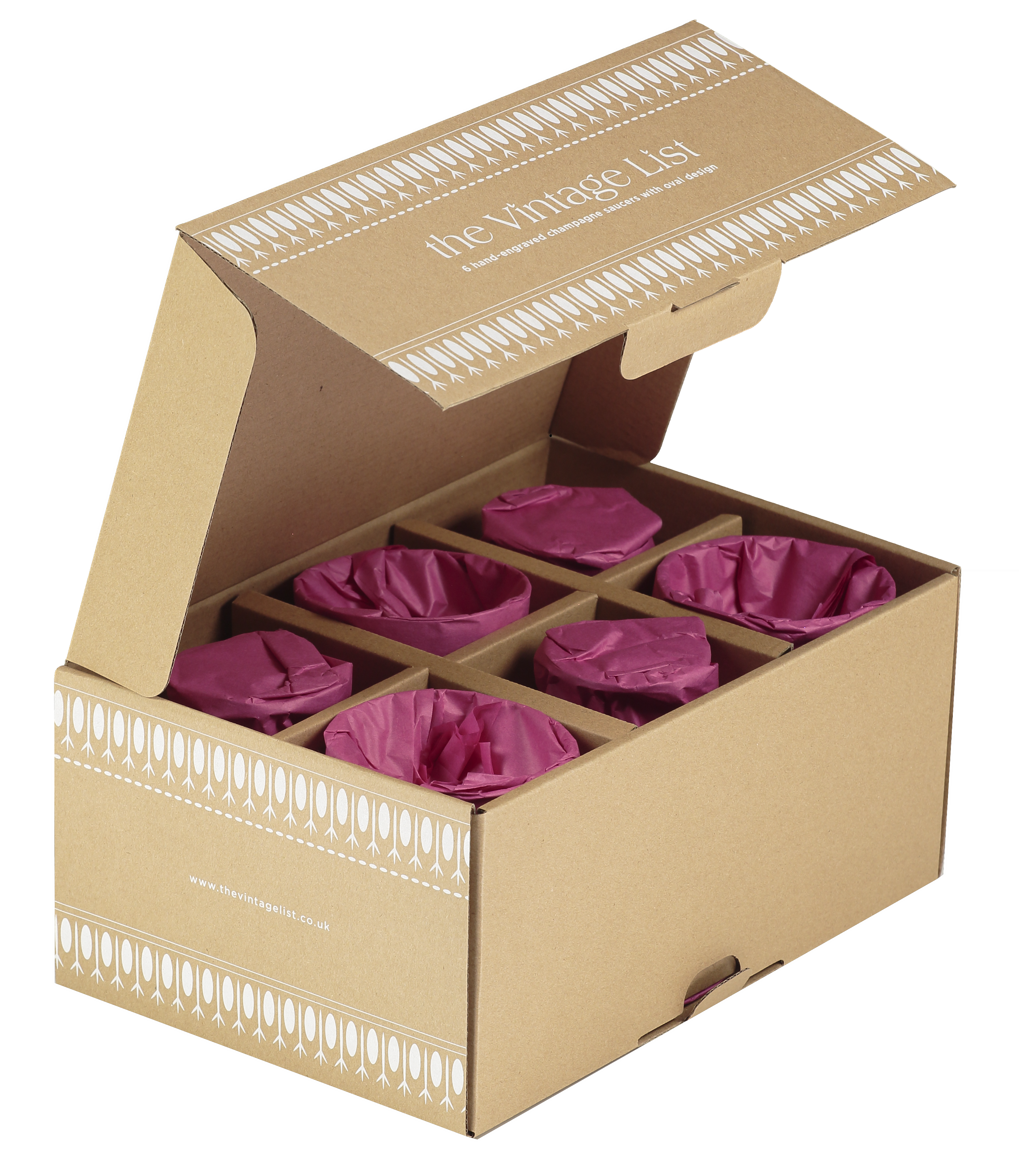 Crystal Liqueur Glasses | Engraved Ovals | Set of 6