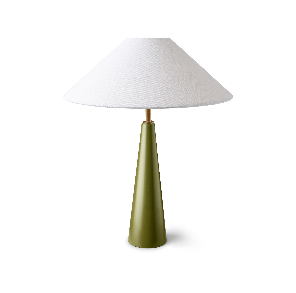 Strobe Conical Lamp Base | Olive