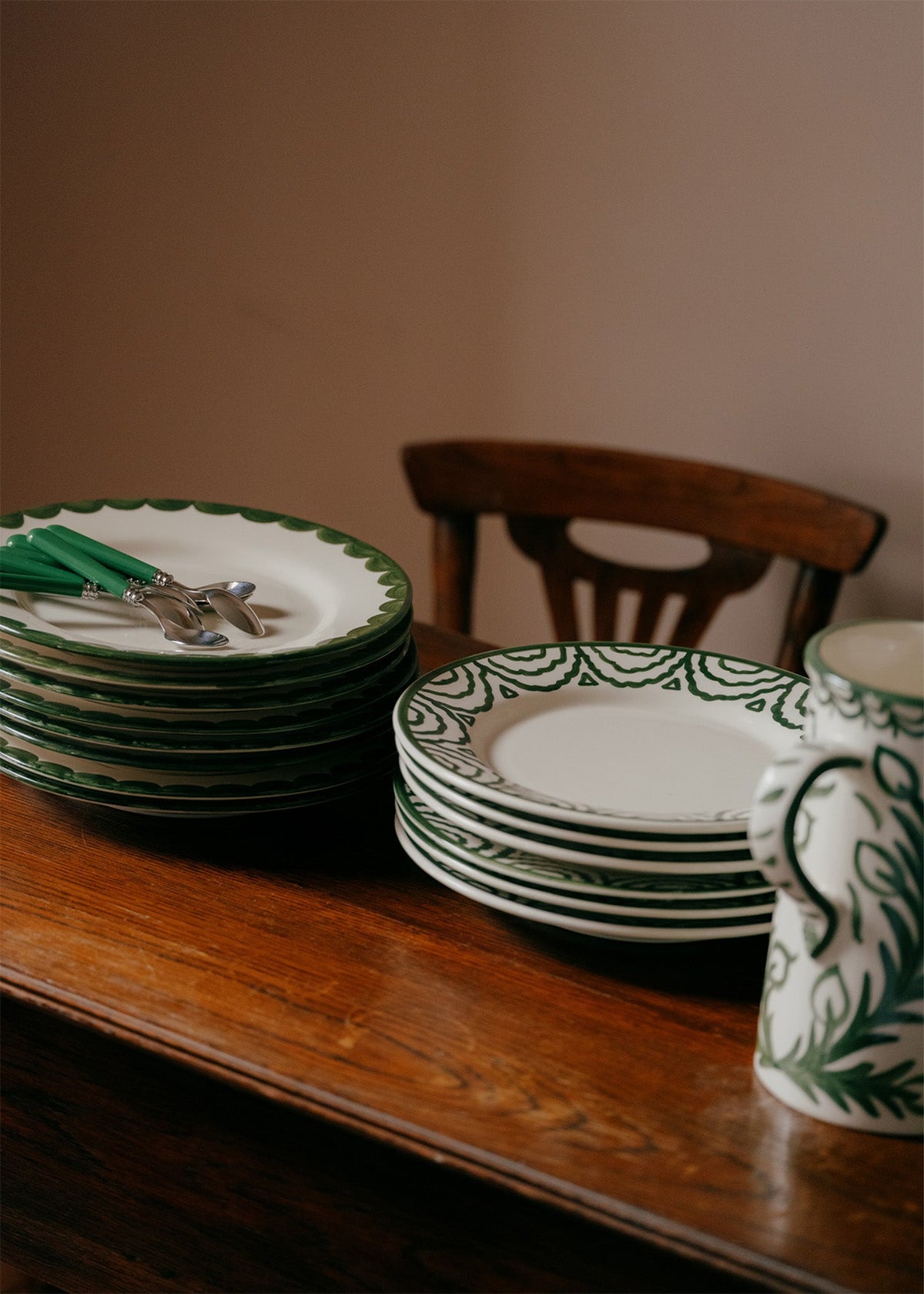 Green Tabla Dinner Plate | Singles & Set of 4