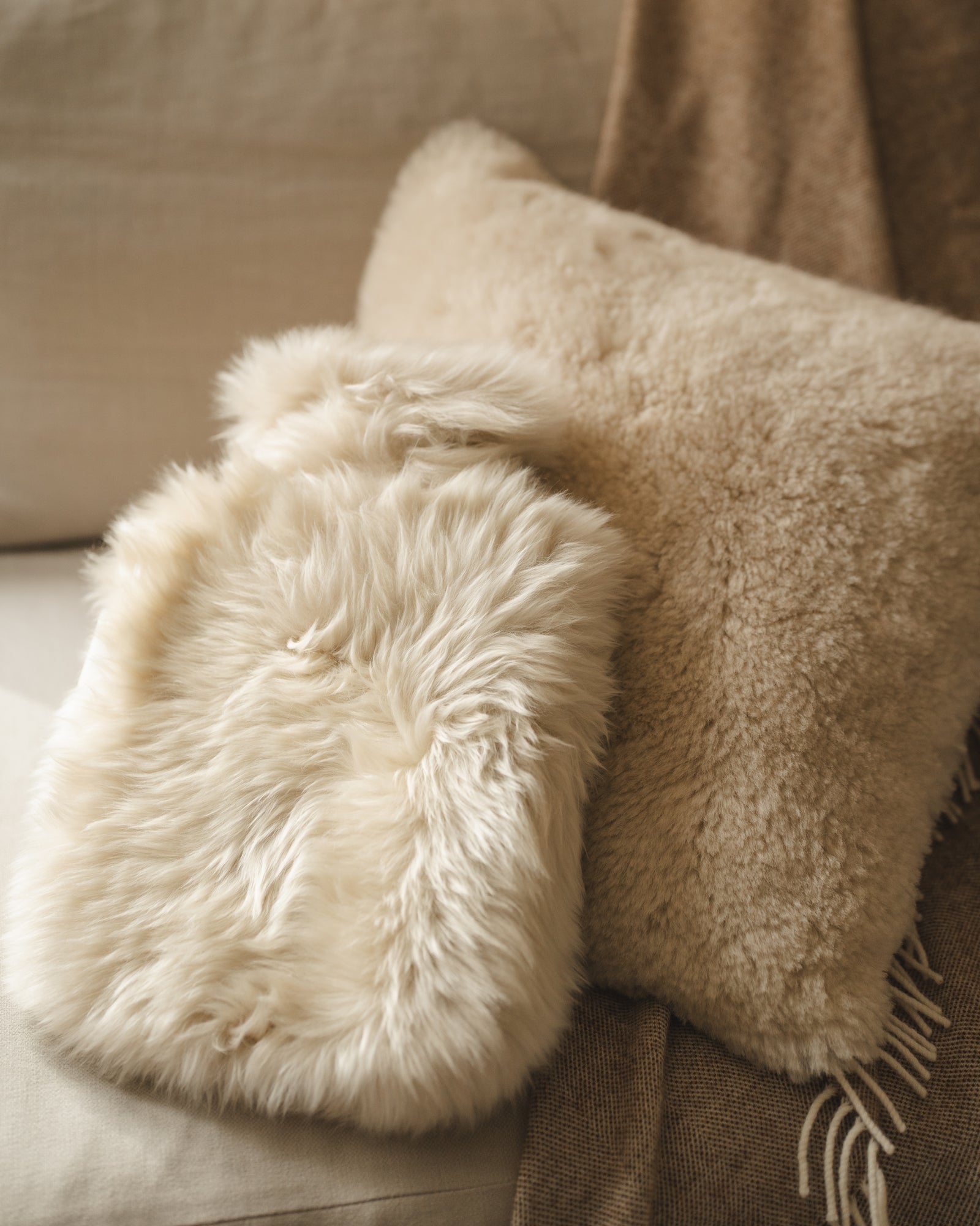Sheepskin Hot Water Bottle | Cream
