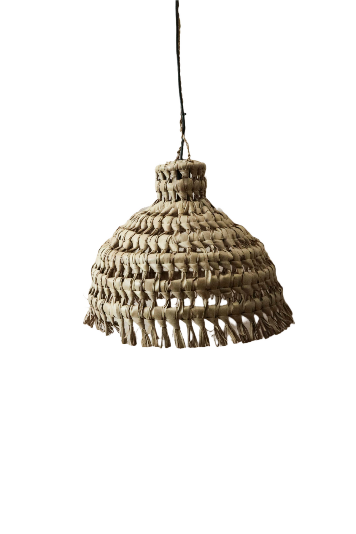 Handmade Palm leaf Pendant, Mozambique - 13.2