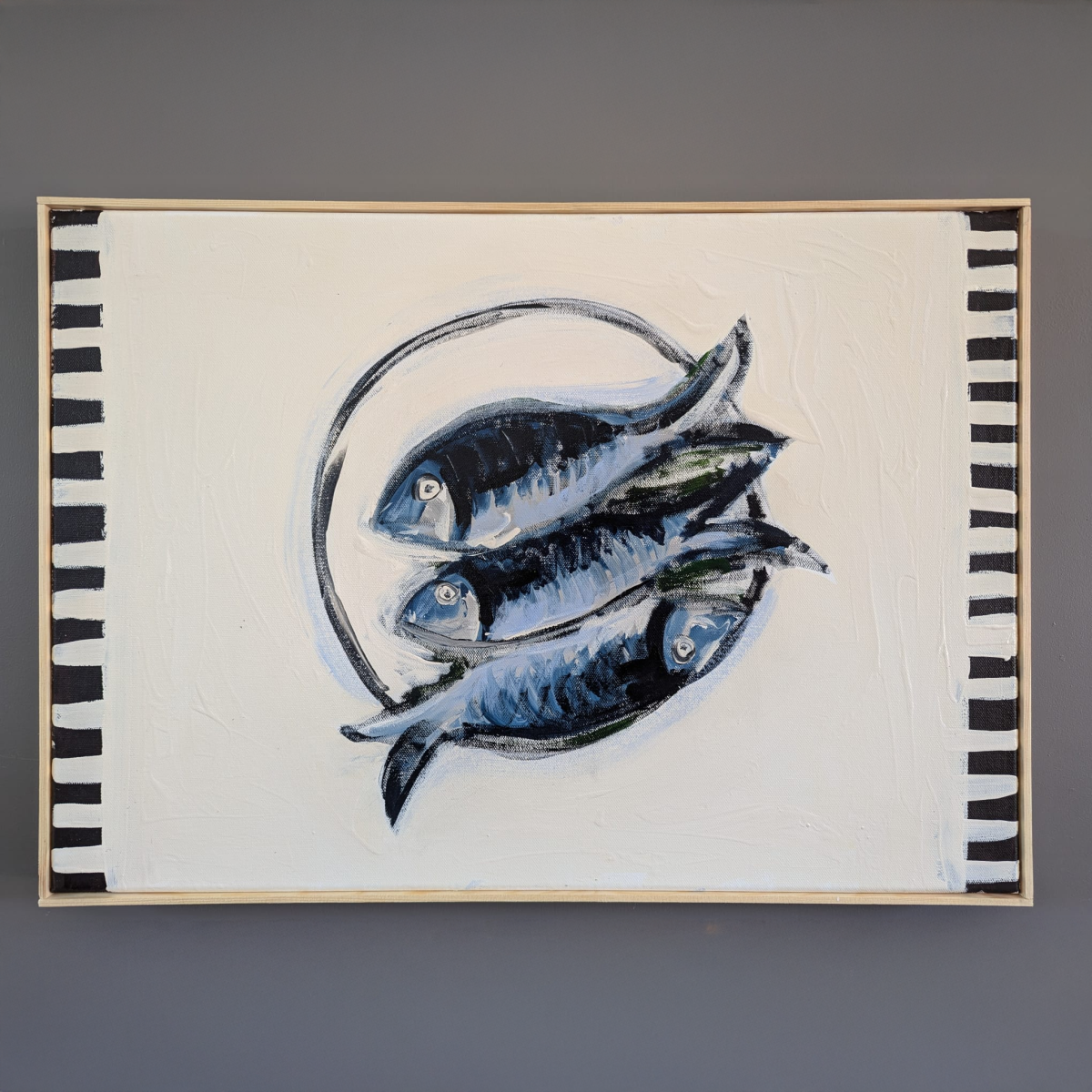 Fish on a Plate Painting