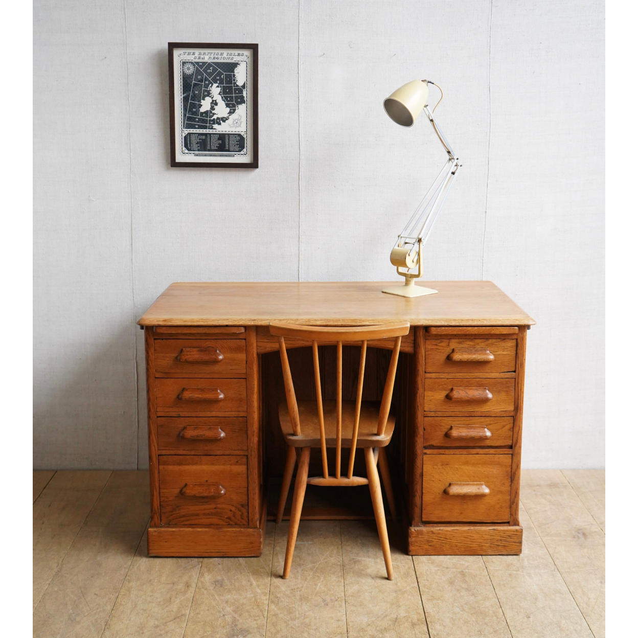 Mid Century Oak Desk