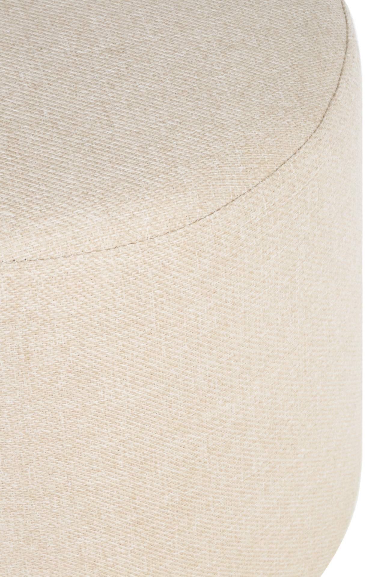 Folk Wide Pouf | Beige