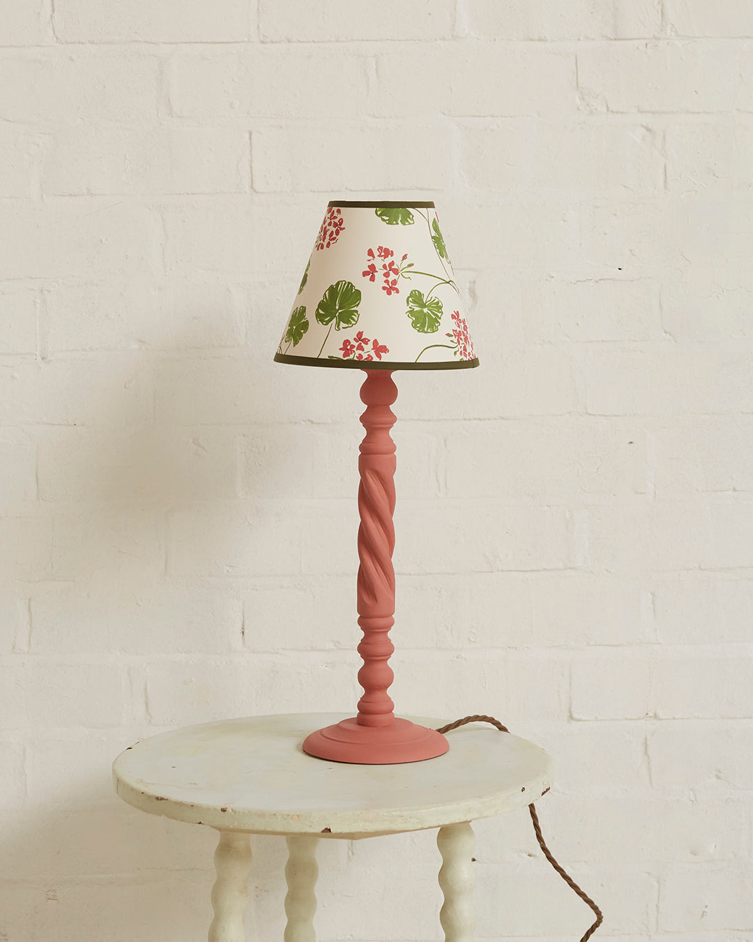Geraniums Empire Lampshade