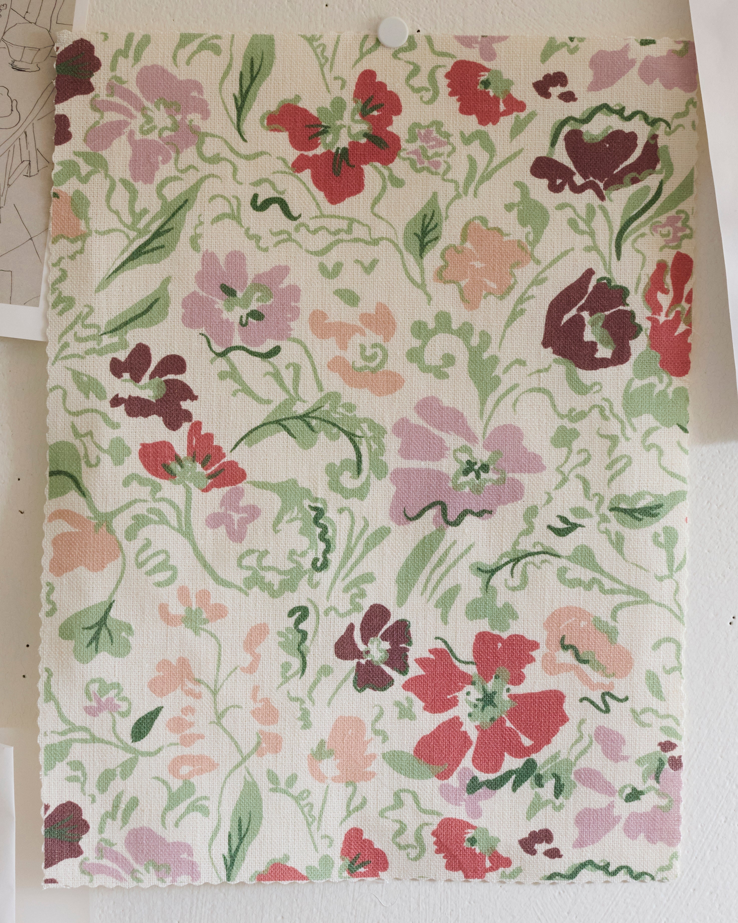 Wandle Wilde Linen Fabric | Fire