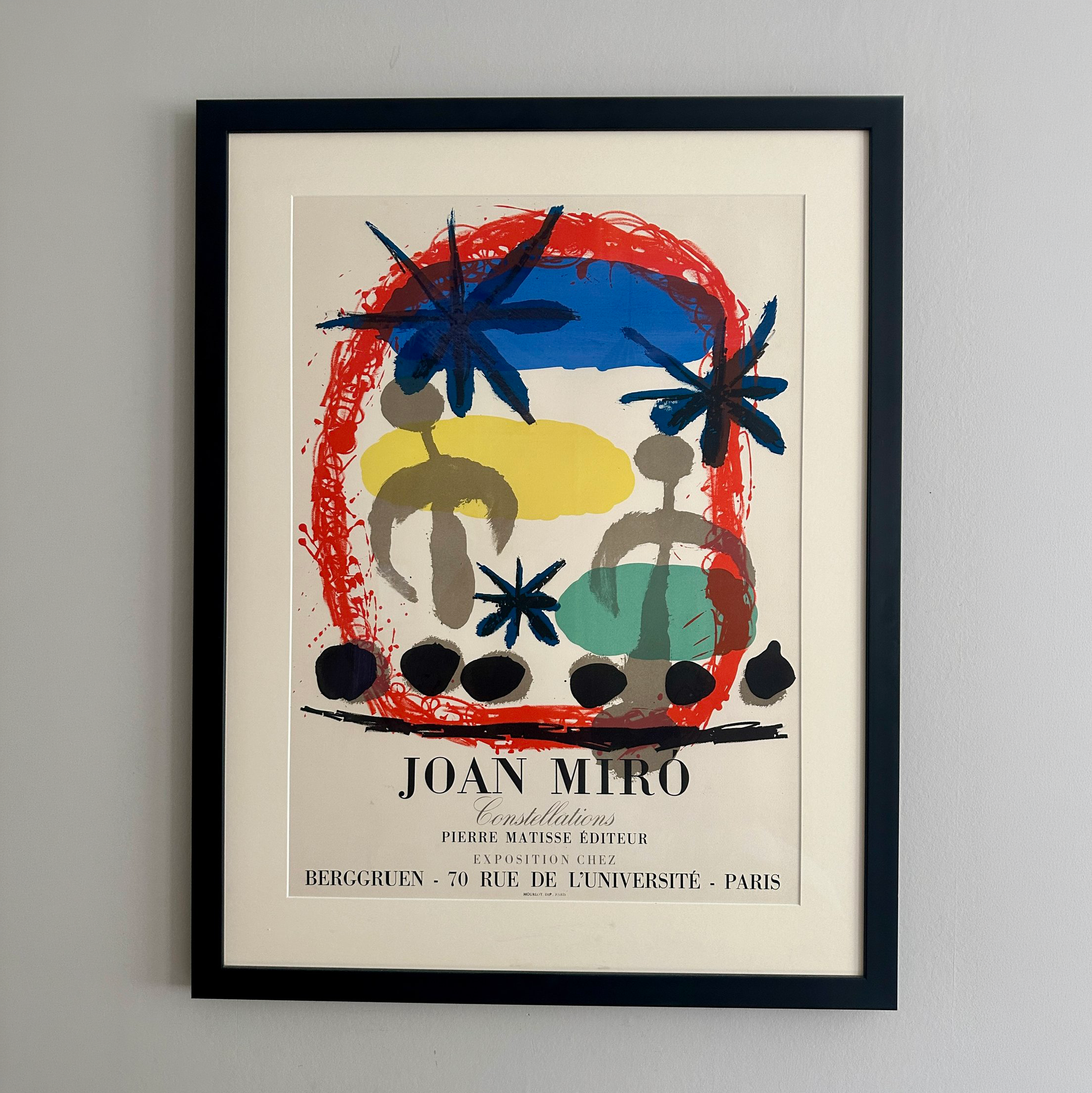 Constellations Vintage Lithographic Poster by Joan Miró