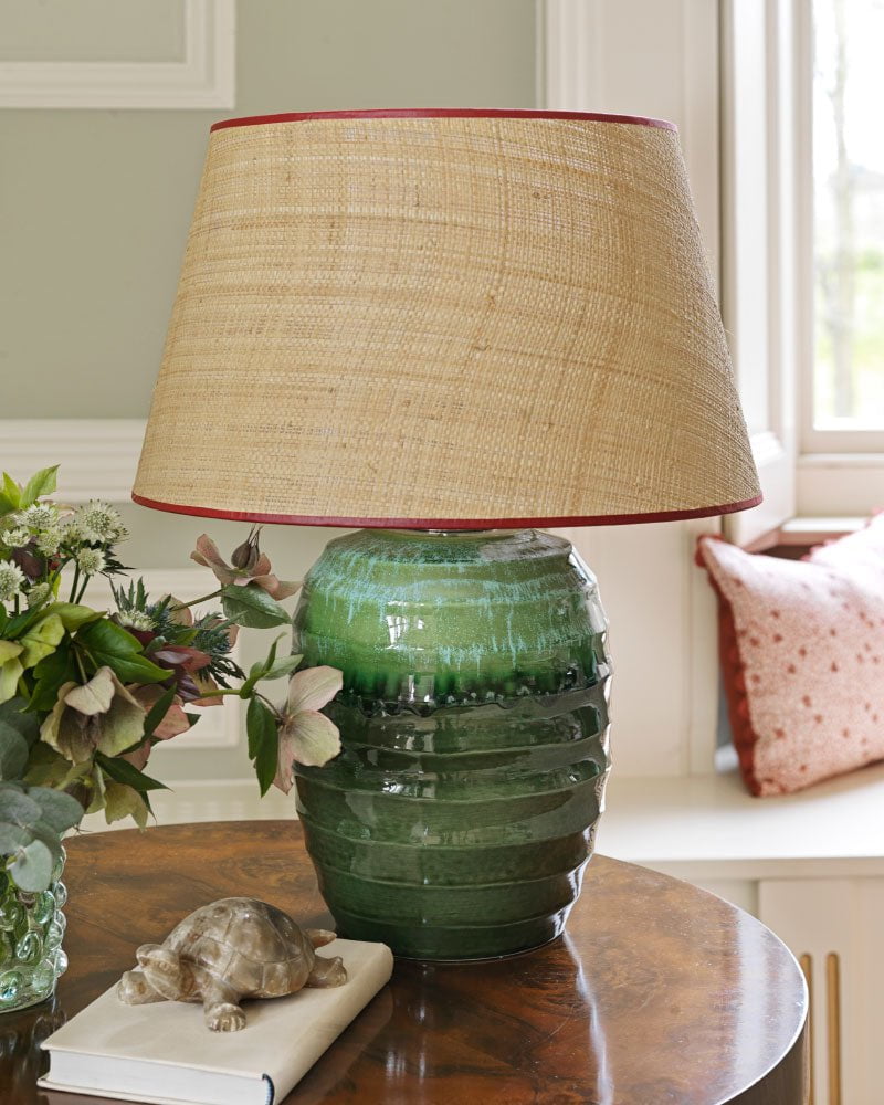 Beehive Ceramic Lamp - Green