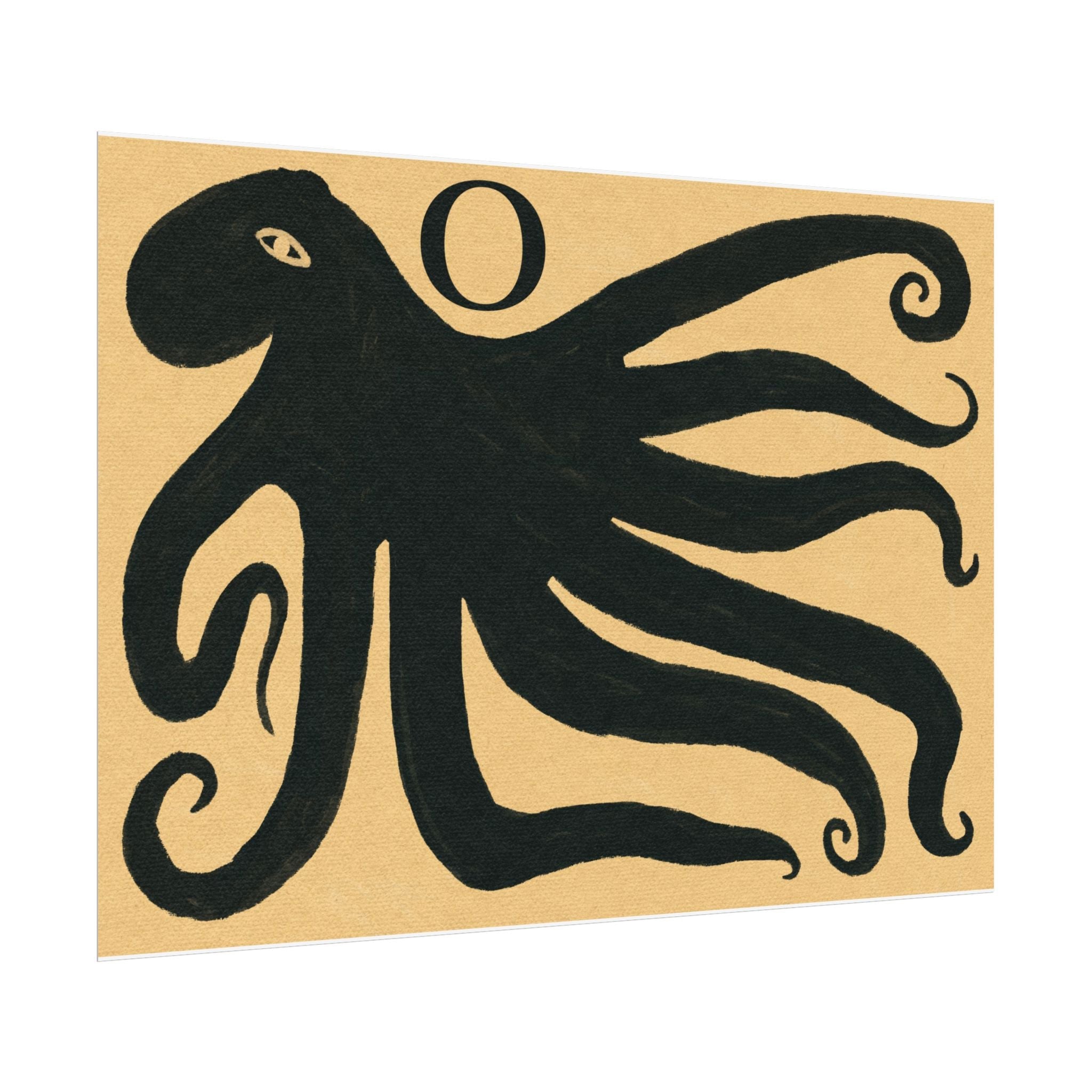 O for Octopus Print