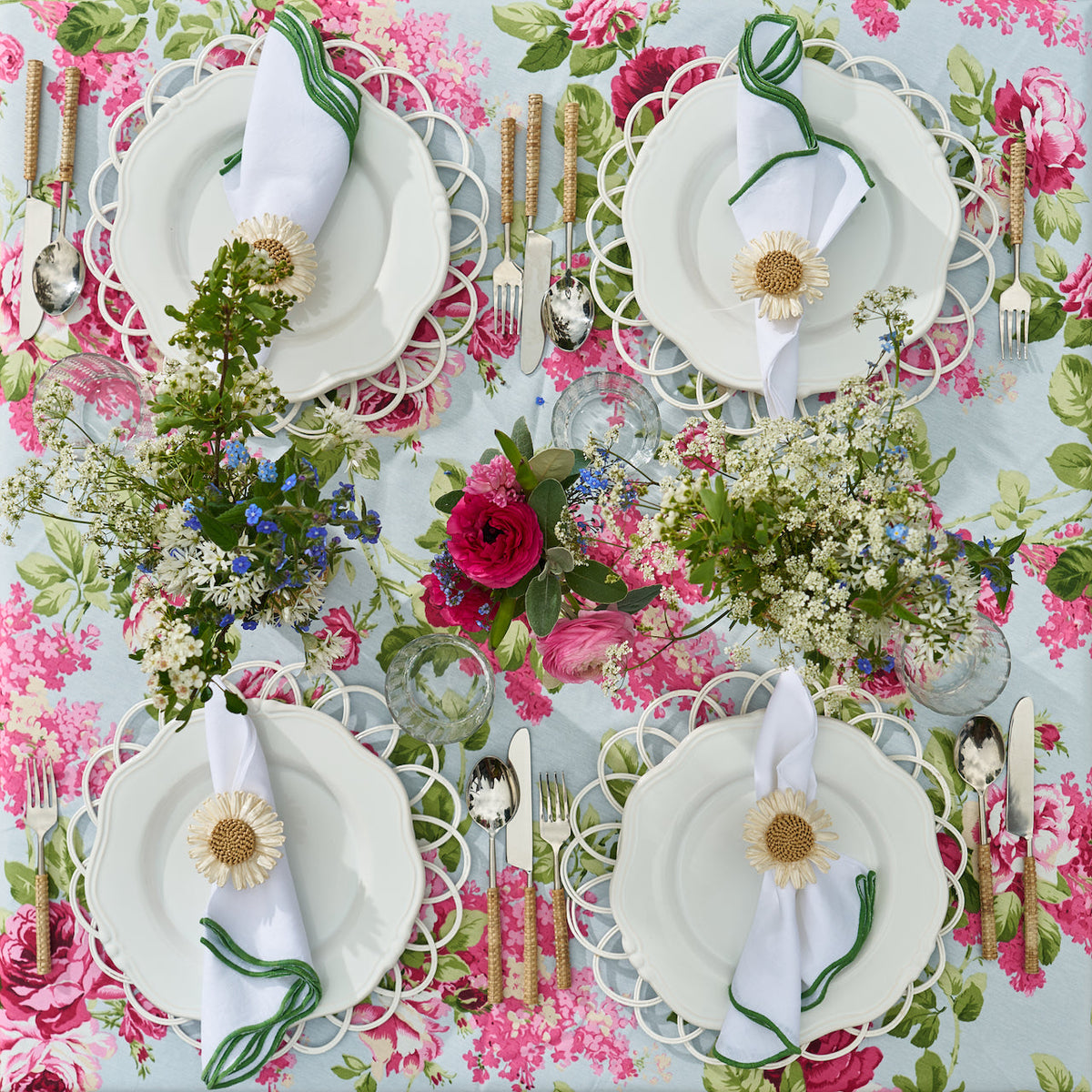Daisy Napkin Rings (set of 4)