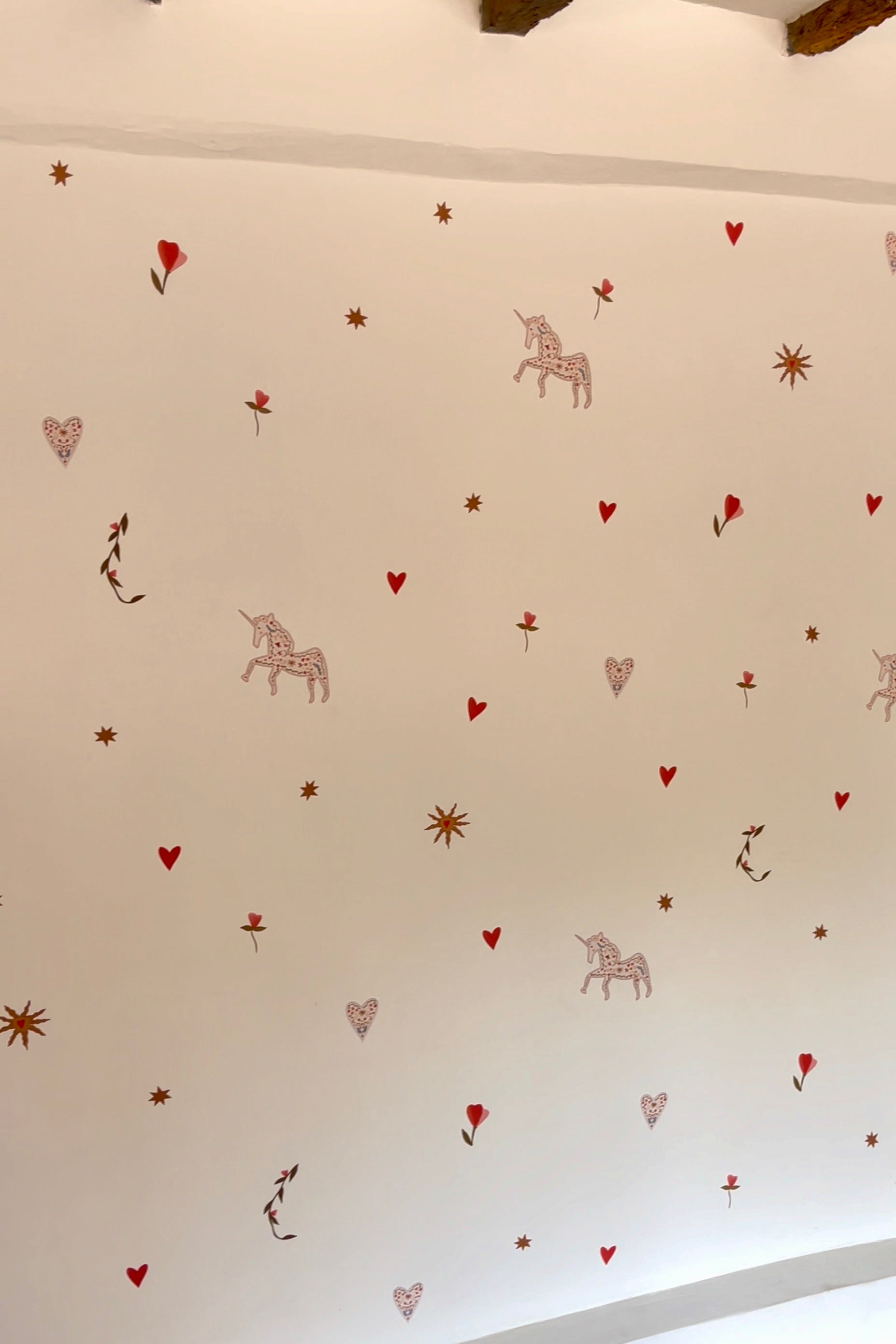 Fabric Wall Stickers - "Unicorn Garden"