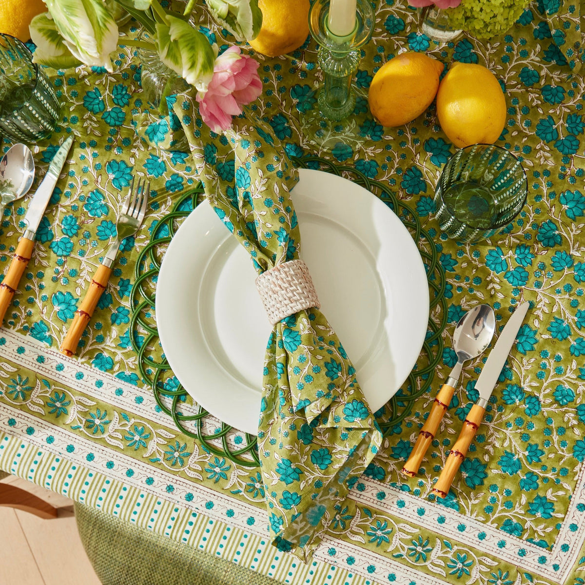 Meadow Green Napkins (Set of 4)