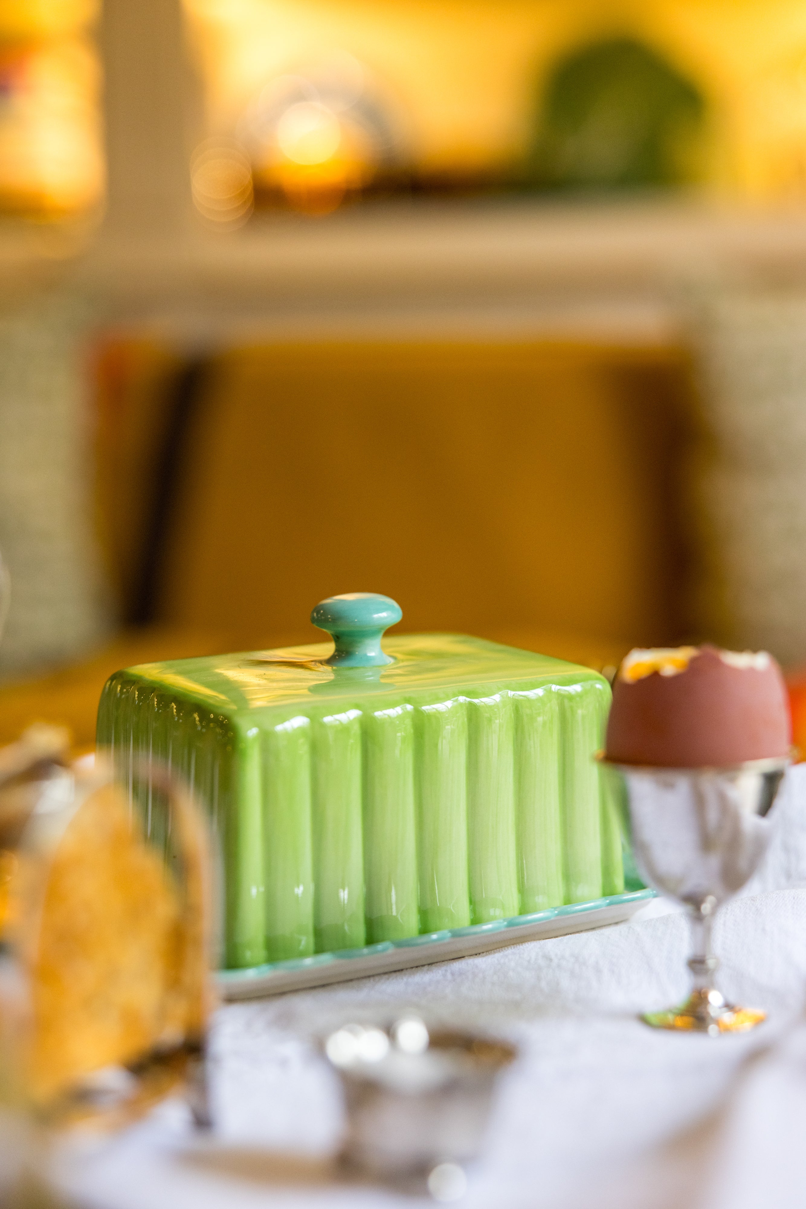 Butter Dish | Green & Blue