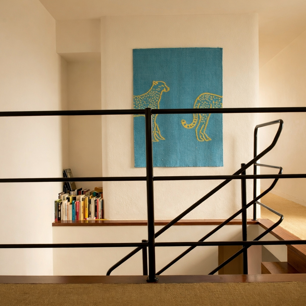 The Cheetah Silk Wall Hanging Silk Wall Hanging