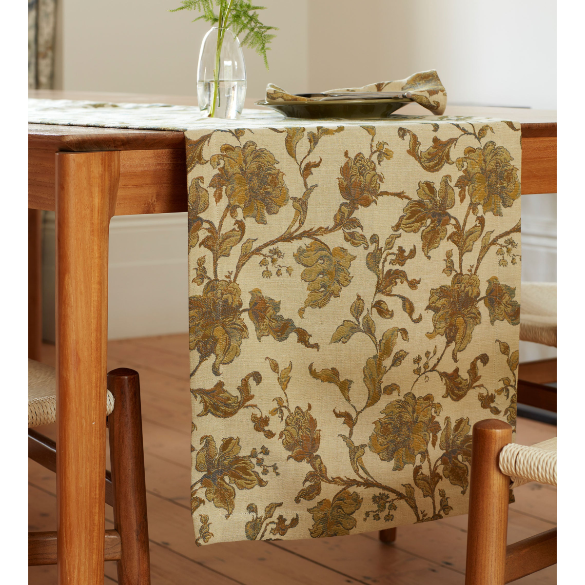 Rosie Floral Jacquard 100% Cotton Runner