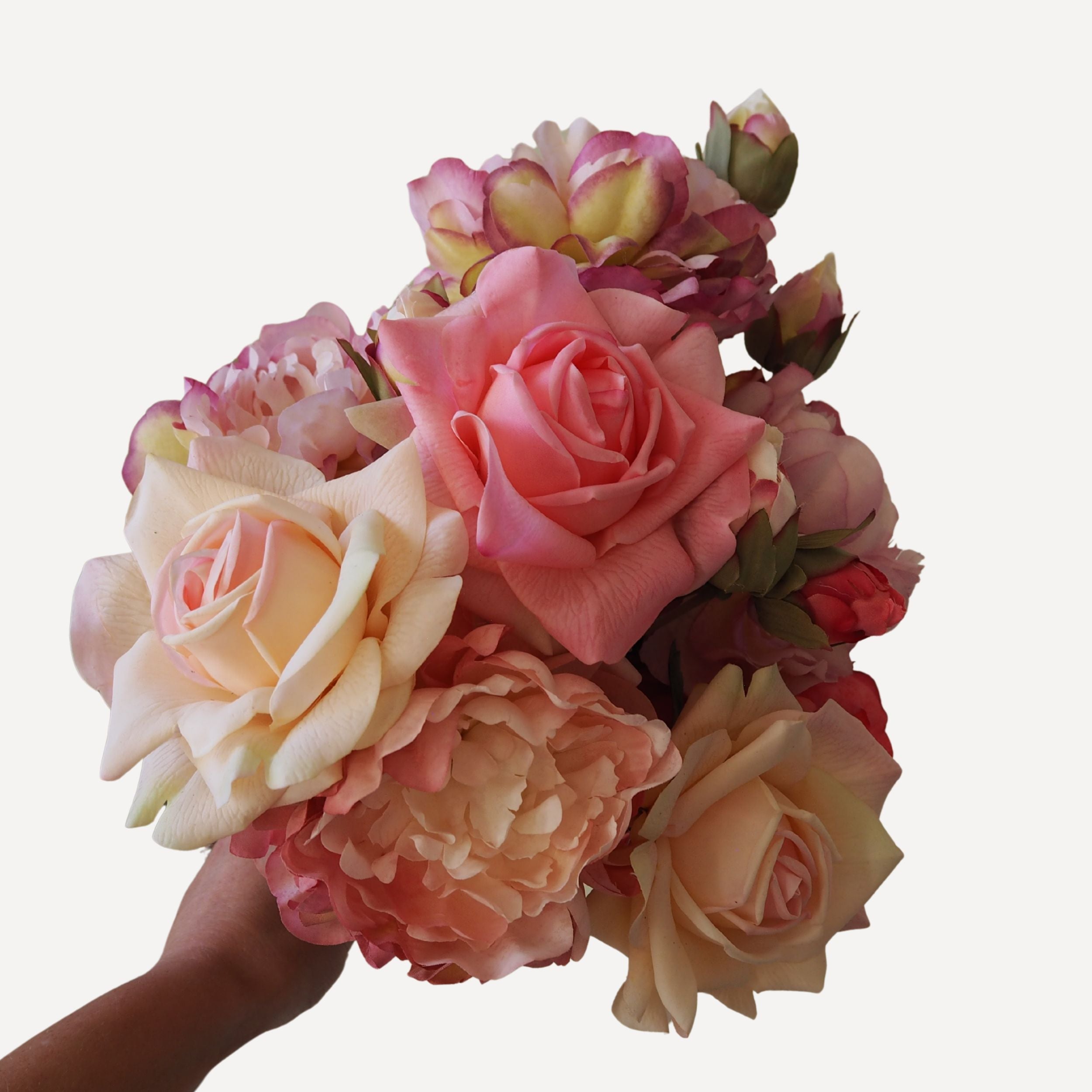 The Allegra | Faux Flower Arrangement | Soft Pinks & Purples