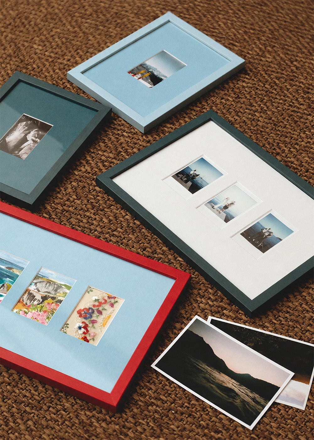 White A4 Instax Mini x 3 Picture Mount