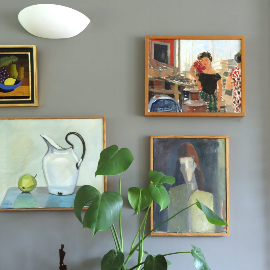 At the Market Oil Painting